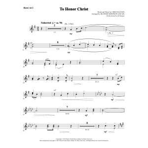 To Honor Christ - F Horn 1 & 2
