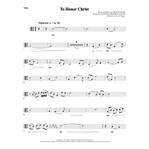 To Honor Christ - Viola