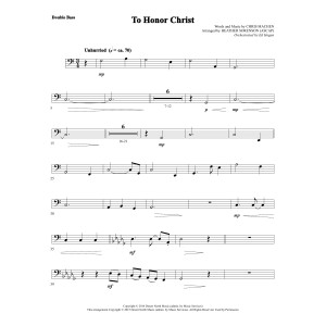 To Honor Christ - Double Bass