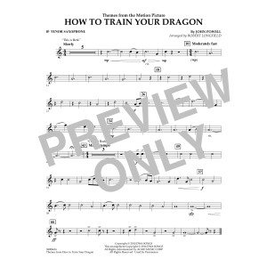 Themes from How to Train Your Dragon - Bb Tenor Saxophone