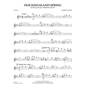 Our Kingsland Spring (Movement I of "Georgian Suite") - Flute 1