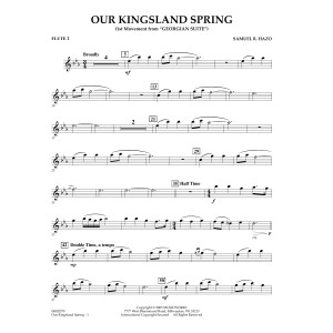 Our Kingsland Spring (Movement I of "Georgian Suite") - Flute 2