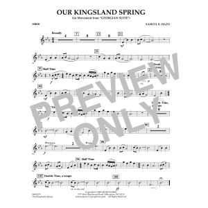 Our Kingsland Spring (Movement I of "Georgian Suite") - Oboe