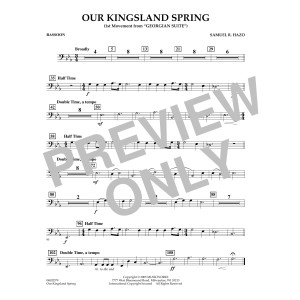 Our Kingsland Spring (Movement I of "Georgian Suite") - Bassoon