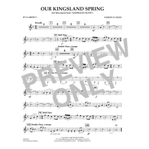 Our Kingsland Spring (Movement I of "Georgian Suite") - Bb Clarinet 1