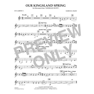 Our Kingsland Spring (Movement I of "Georgian Suite") - Bb Clarinet 2