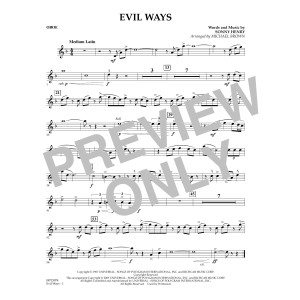 Evil Ways - Oboe