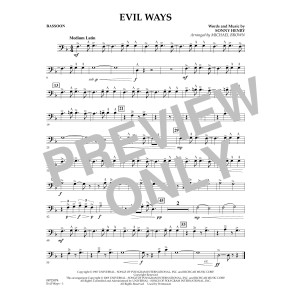 Evil Ways - Bassoon