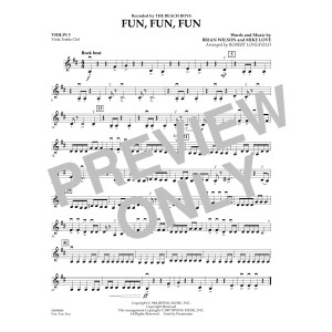 Fun, Fun, Fun - Violin 3 (Viola Treble Clef)