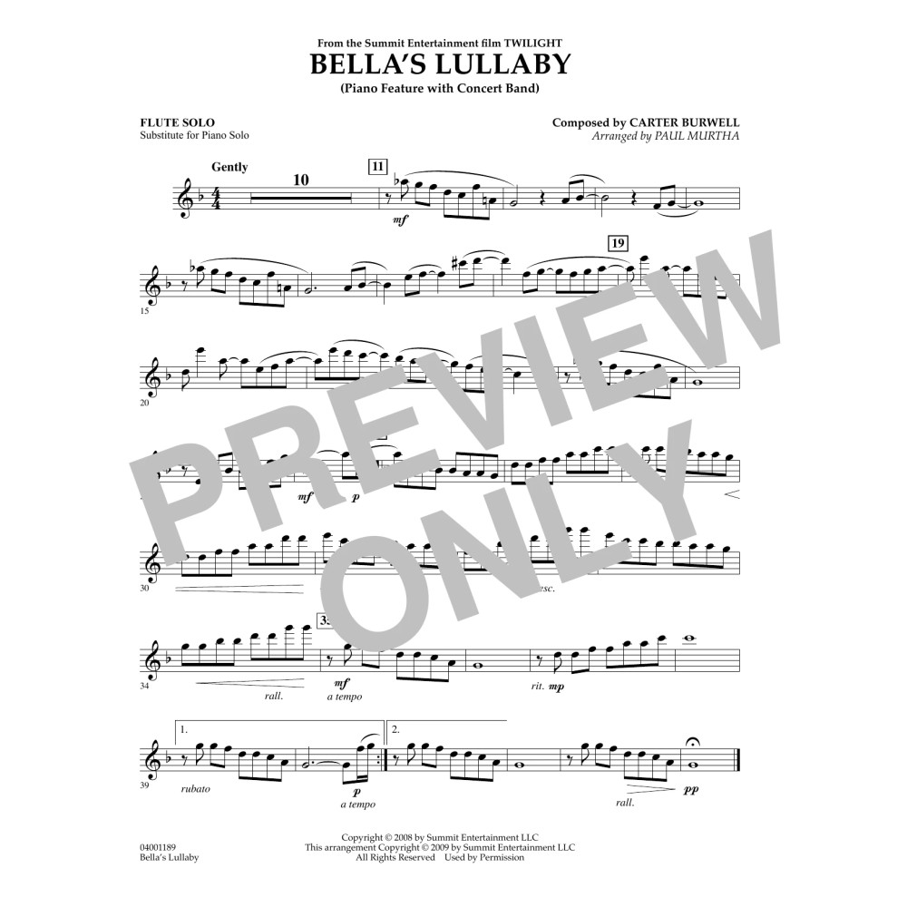 Bella's Lullaby (from Twilight) - Piano Solo
