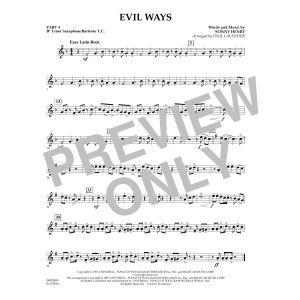 Evil Ways - Pt.4 - Bb Tenor Sax/Bar. T.C.