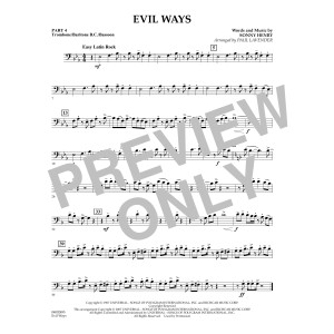 Evil Ways - Pt.4 - Trombone/Bar. B.C./Bsn.