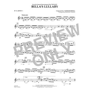 Bella's Lullaby (from Twilight) - Bb Clarinet 1