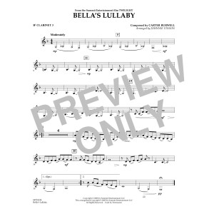 Bella's Lullaby (from Twilight) - Bb Clarinet 3