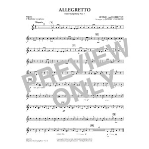 Allegretto (from Symphony No. 7) - Pt.5 - Eb Baritone Saxophone
