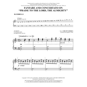Fanfare and Concertato on "Praise to the Lord, the Almighty" - Handbells
