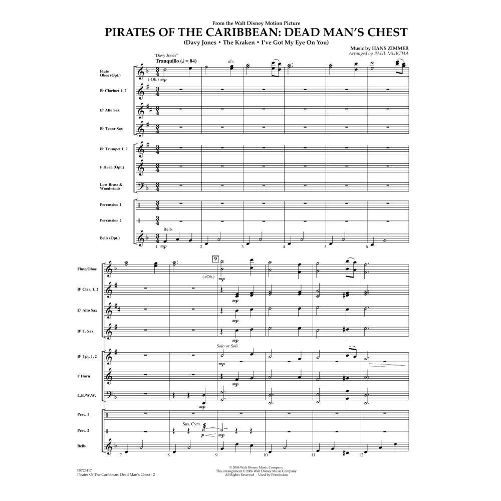 Pirates of the Caribbean: Dead Man's Chest - Full Score