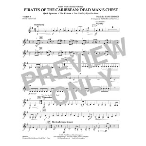 Pirates of the Caribbean: Dead Man's Chest - Violin 3 (Viola Treble Clef)