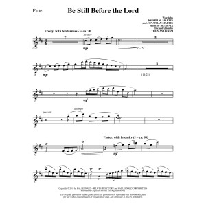 Be Still Before the Lord - Flute