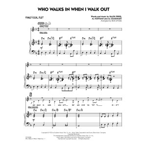 Who Walks In When I Walk Out? (Key: D minor) - Piano/Vocal Duet