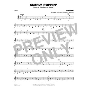 Simply Poppin' (based On Pop Goes The Weasel) - Violin