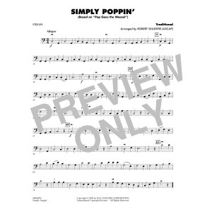 Simply Poppin' (based On Pop Goes The Weasel) - Cello