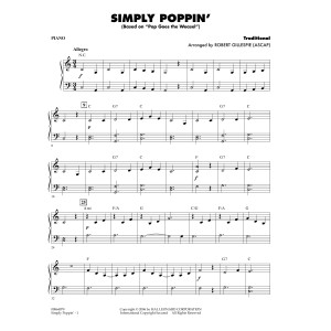 Simply Poppin' (based On Pop Goes The Weasel) - Piano
