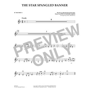 The Star Spangled Banner - Bb Trumpet 1