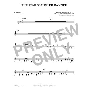 The Star Spangled Banner - Bb Trumpet 2