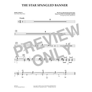 The Star Spangled Banner - Percussion 1