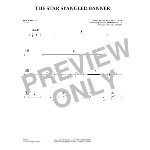 The Star Spangled Banner - Percussion 2