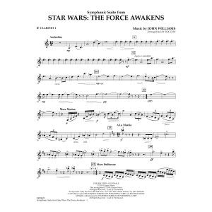 Symphonic Suite from Star Wars: The Force Awakens - Bb Clarinet 1