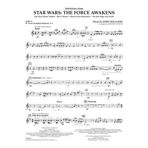 Selections from Star Wars: The Force Awakens - Pt.4 - Bb Tenor Sax/Bar. T.C.
