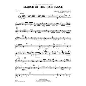 March of the Resistance (from Star Wars: The Force Awakens) - Violin 1