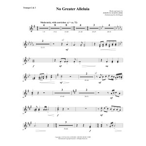No Greater Alleluia - Bb Trumpet 2,3
