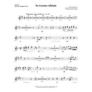 No Greater Alleluia - Alto Sax (sub. Trumpet 2-3)