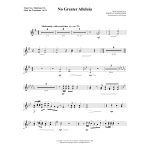 No Greater Alleluia - Tenor Sax/BariTC (sub Tbn 1-2)