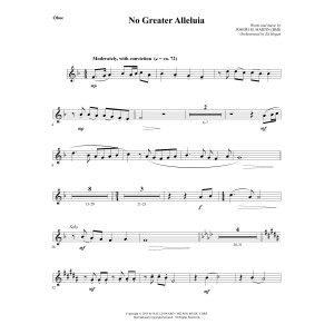 No Greater Alleluia - Oboe