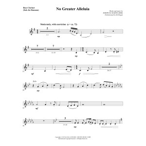 No Greater Alleluia - Bass Clarinet (sub. Bassoon)