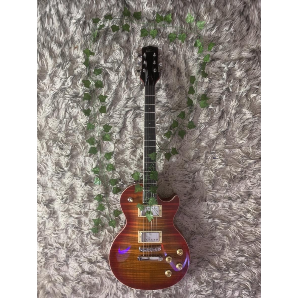Guitare Shiver-GES110 flamme orange