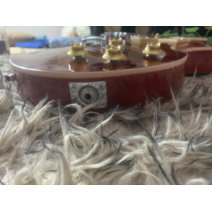 Guitarra Shiver-GES110 en acabado de llama naranja