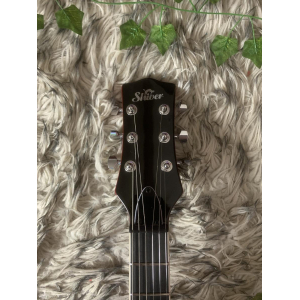 Guitarra Shiver-GES110 en acabado de llama naranja