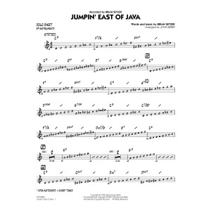 Jumpin' East of Java - Bb Solo Sheet