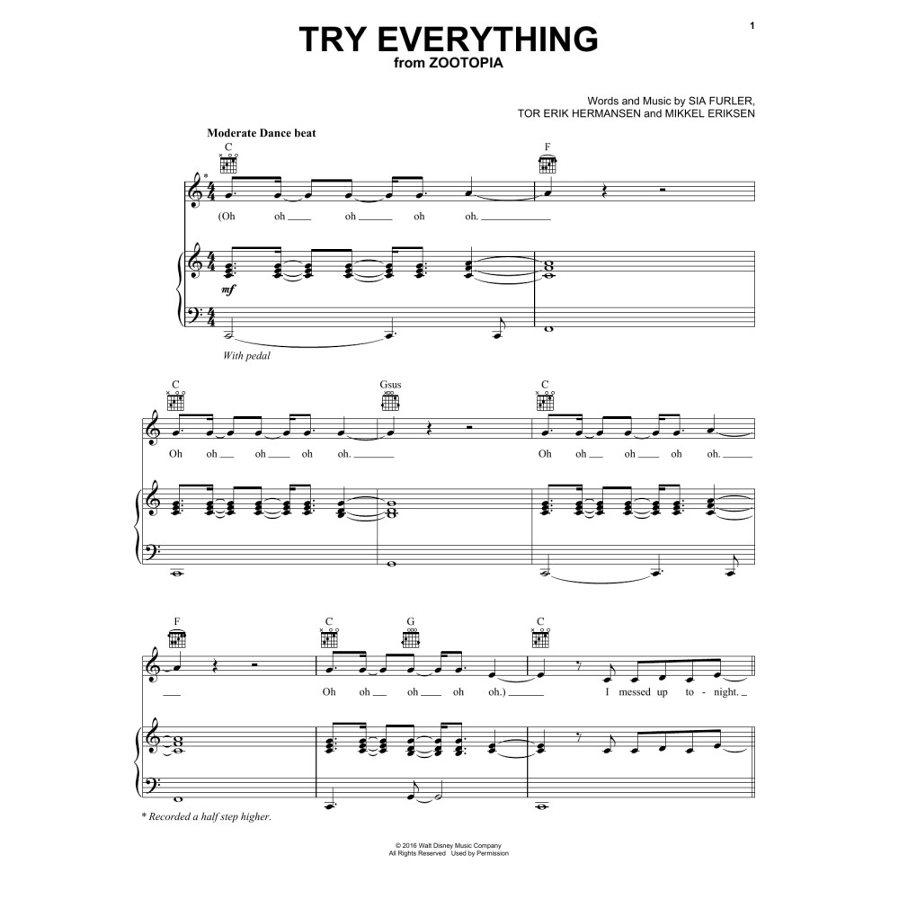 Try Everything (from Zootopia)