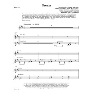 Greater (arr. David Angerman) - Fiddle 2