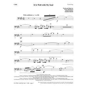 It Is Well with My Soul - Cello