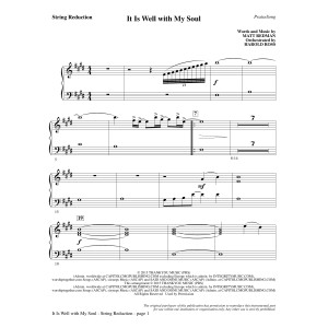 It Is Well with My Soul - Keyboard String Reduction