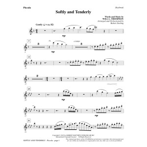 Softly and Tenderly - Piccolo