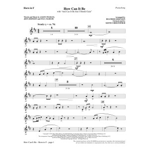 How Can It Be - F Horn