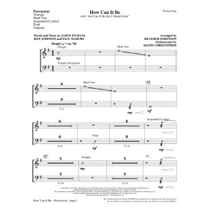 How Can It Be - Percussion